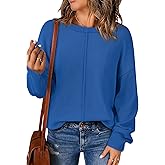 BTFBM Pullover Sweaters for Women Fall Crewneck Slouchy Long Sleeve Sweater Loose Casual Knit Tops Winter Clothes 2026