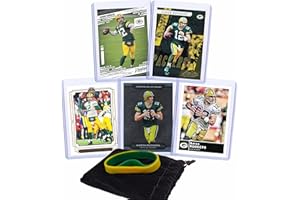 PANINI, BOWMAN, TOPPS Aaron Rodgers Football Cards Assorted (5) Bundle - Green Bay Packers Trading Cards