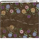Pioneer Photo Albums 200 Pocket Printed Aged Floral Design Photo Album for 4 by 6-Inch Prints-Brown