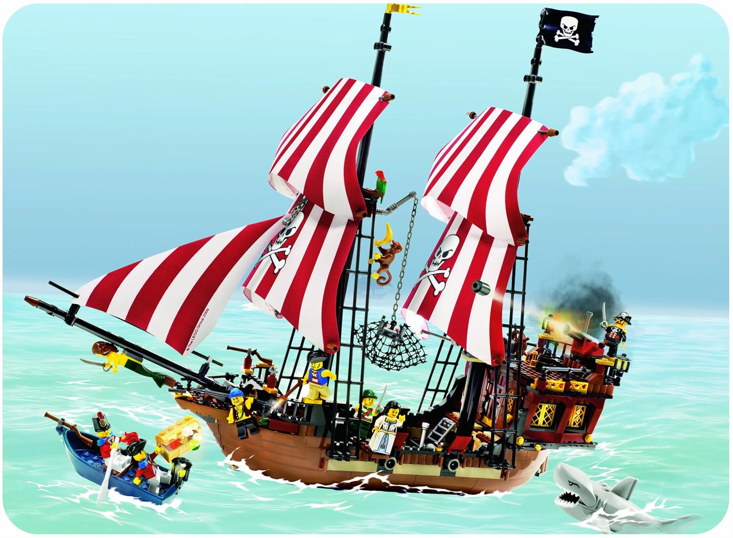 Lego Piraten 6243 Großes Piratenschiff