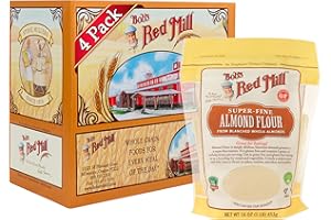 Bob's Red Mill Almond Flour, 16oz (Pack of 4) - Non GMO, Vegan, Paleo Friendly, Keto Friendly Friendly, Kosher