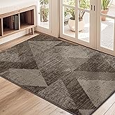 COSY HOMEER Entryway Rugs Doormat 32"x48", Non-Slip Absorbent Polyester, Washable Rugs for Front Door, Dirty Paws & High Traffic Areas, Brown