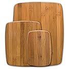 Farberware Classic 3-Piece Bamboo Cutting Board and Serving Set, Assorted Sizes