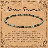 BONNY BOXX Natural Genuine Gemstone Faceted Round Beads Bracelets, 3mm Adjustable Stretchy Tiny Faceted Bracelet, Healing Crystal Reiki Chakra Dainty Jewelry Fashion Gifts