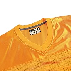 DEHANER Yellow Plain Football Jersey for Men Women