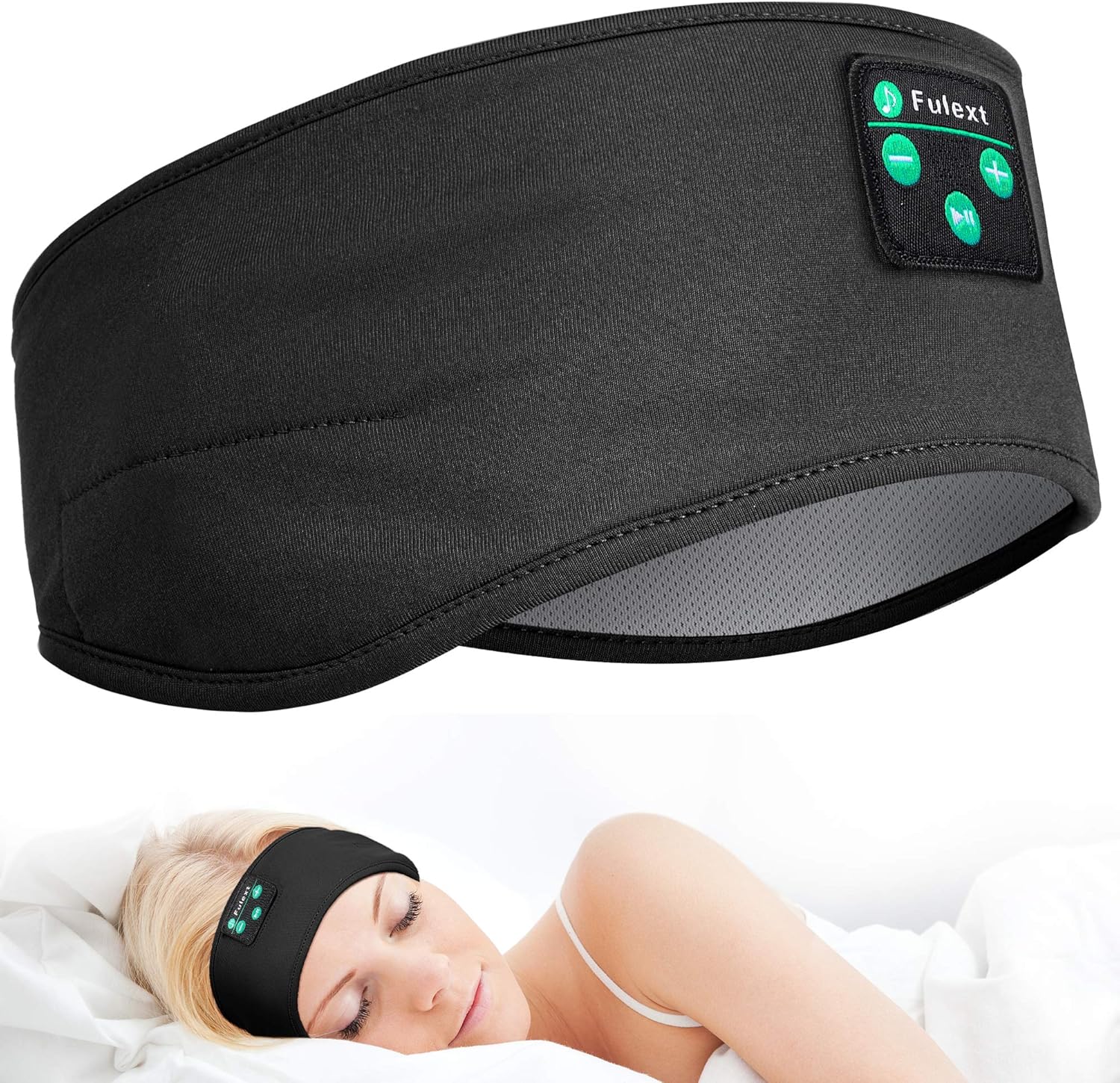 POSNIUD Sleep Headphones Bluetooth Sports Headband, Wireless Sports Headphones with Ultra-Thin 