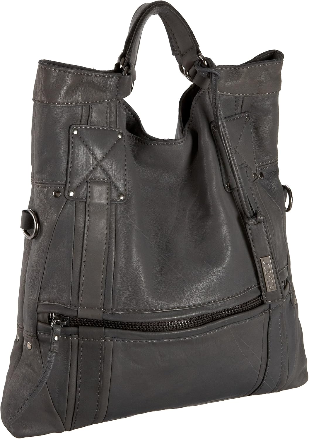 Joe's Jeans Handbags Joseph FoldOver Tote, Charcoal, one size