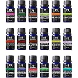 Radha Beauty Aromatherapy 18 Essential Oils (Lavender, Tea Tree, Peppermint, Lemongrass, Orange, Eucalyptus, Rosemary and mor