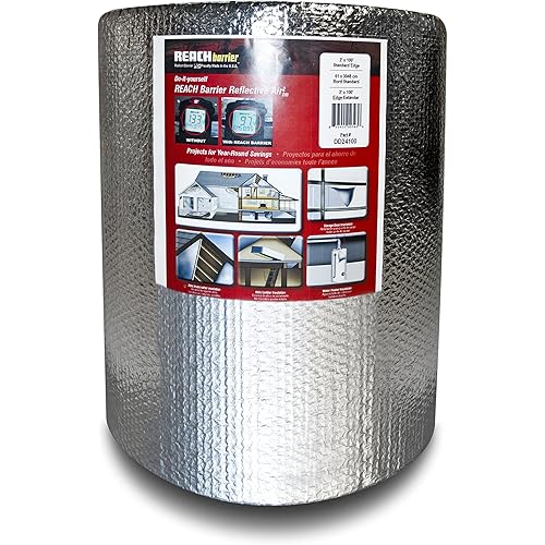 Reach Barrier DD24125 Air Double Reflective Polyethylene Insulation Roll, 2-Feet by 125-Feet
