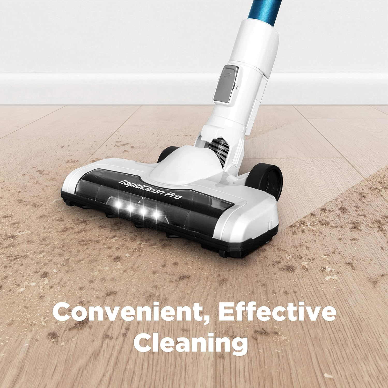 EUREKA RapidClean Pro Lightweight Cordless Vacuum Cleaner, High Efficiency Powerful Digital Motor LED Headlights, Convenient Stick and Handheld Vac, Essential, Blue: Home & Kitchen