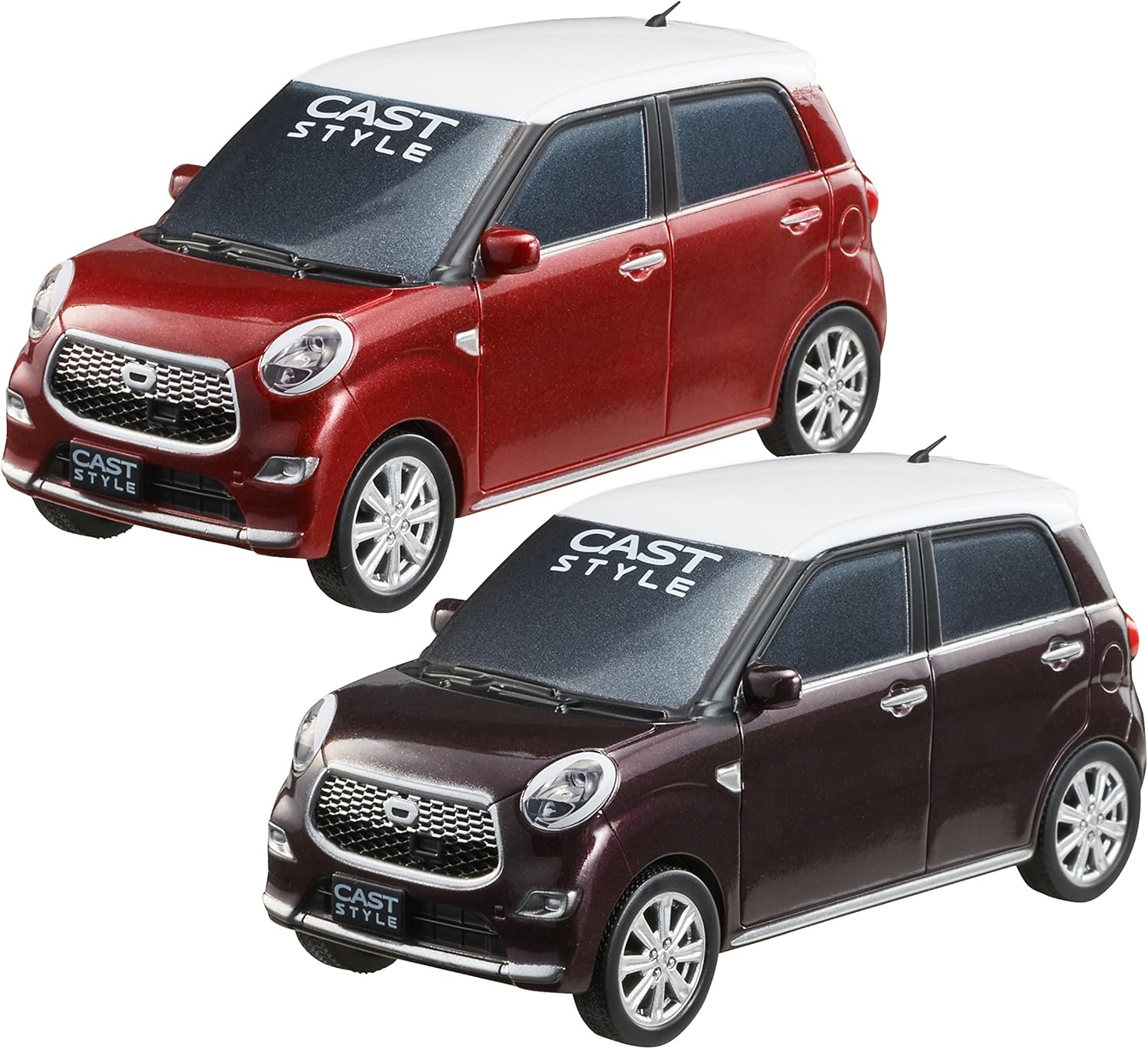 Amazon ダイハツ キャスト スタイル Daihatsu Cast Style 1 32 プルバックミニカー 2色セット ファイアークォーツレッドm プラムブラウンcm プルバックカー おもちゃ