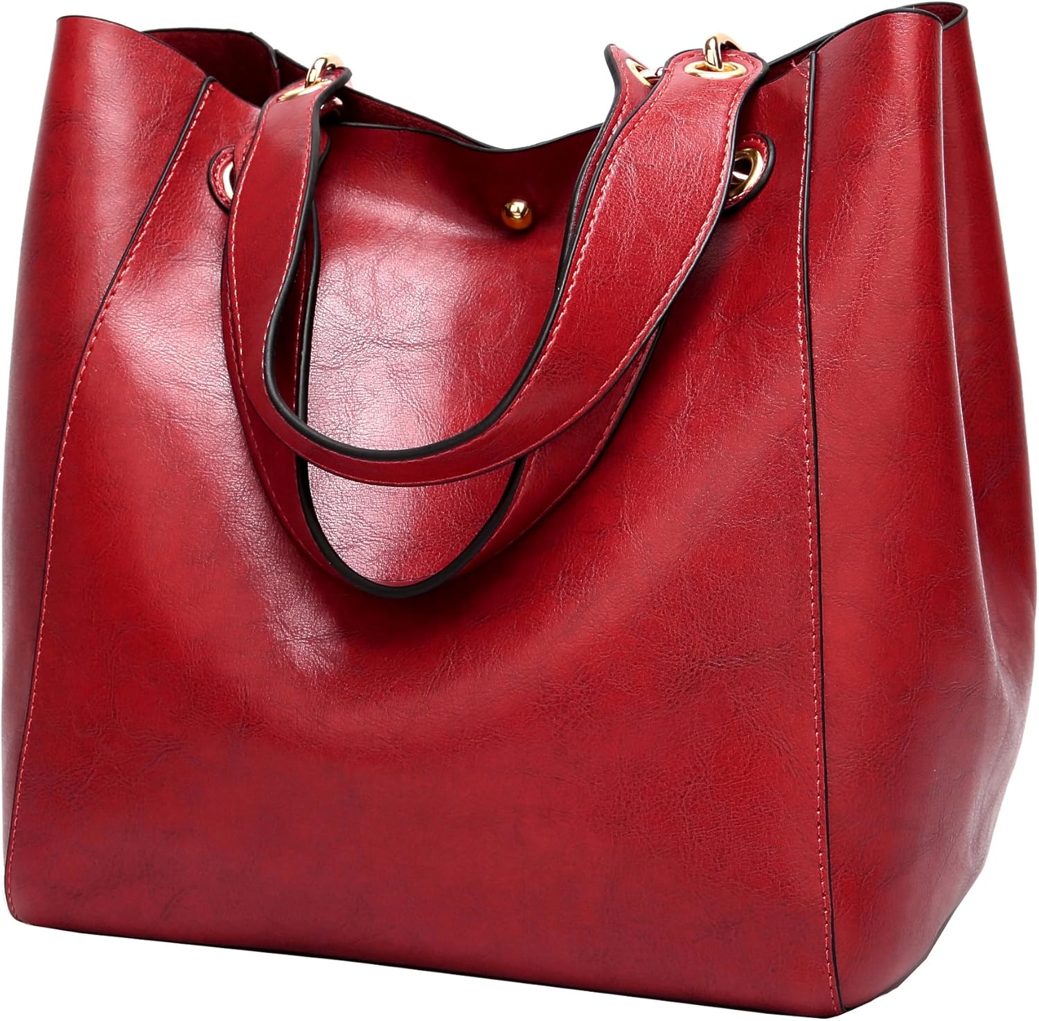 Molodo Womens Satchel Hobo Top Handle Tote Leather Handbag Designer Shoulder Purse Bucket Crossbody Bag