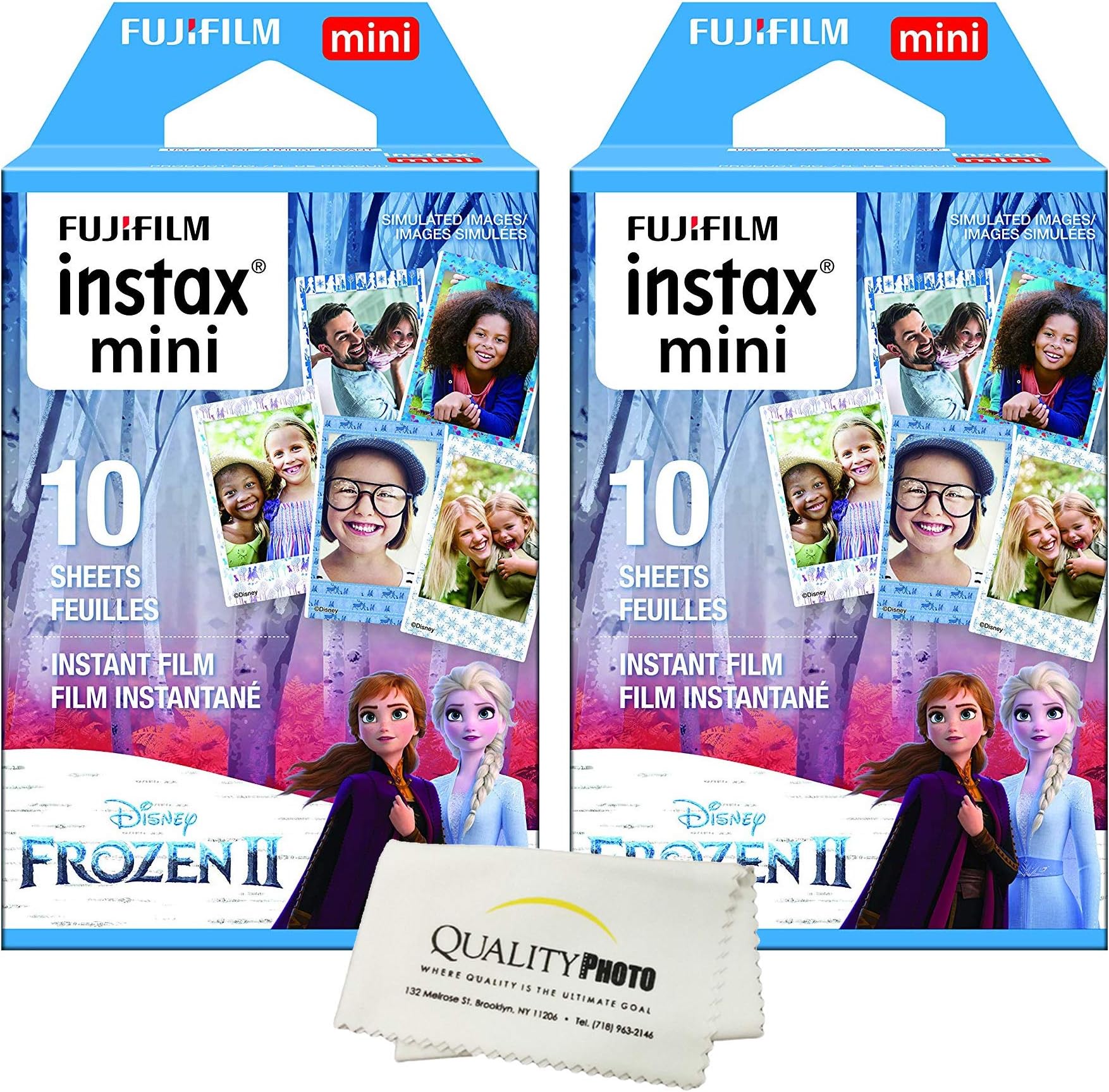 Instax Mini 9 Instant Film 2-Pack (20 Sheets) Value Set for Instax Mini 9 Cameras - Disney Frozen