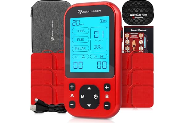 TENS Unit Muscle Stimulator Pro for Back Pain Relief, Shoulder Recovery and Physical Therapy, Electronic EMS Massager Machine