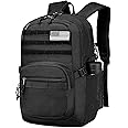 Wotony 25L Military Tactical Backpack for Men Army 3 Days Assault Pack Bag with Molle System Backpack Tactical for Outdoor Adventures (Black, 18inch)