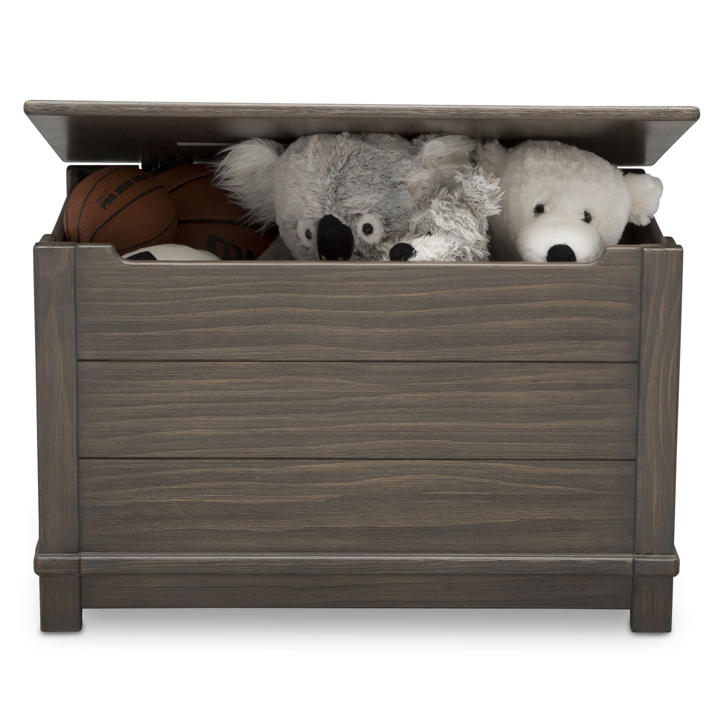 Delta Children Monterey Farmhouse Hope Chest Toy Box, Rustic Grey on