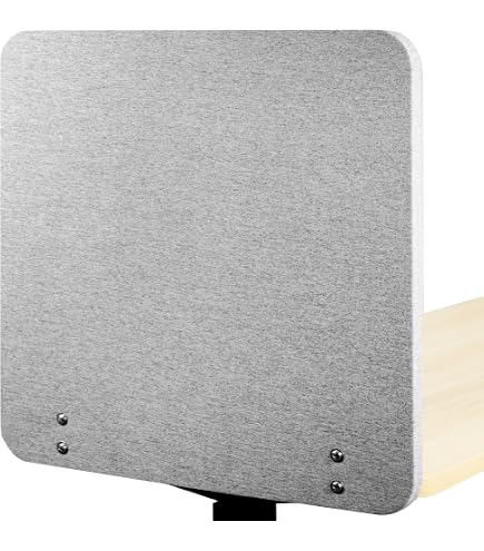 Lot De 3 Séparateurs Acoustiques Arrowzoom AZ1206 – 60x40x1 Cm, Blanc, Pour Bureau Ouvert, école, Télétravail - 7