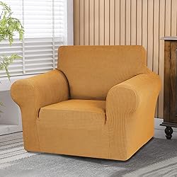 KEKUOU Stretch Single Sofa Slipcover 1 Piece Couch