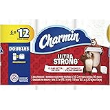 Charmin Ultra Strong Toilet Paper, 6 Double Rolls (Equal to 12 Regular Rolls)