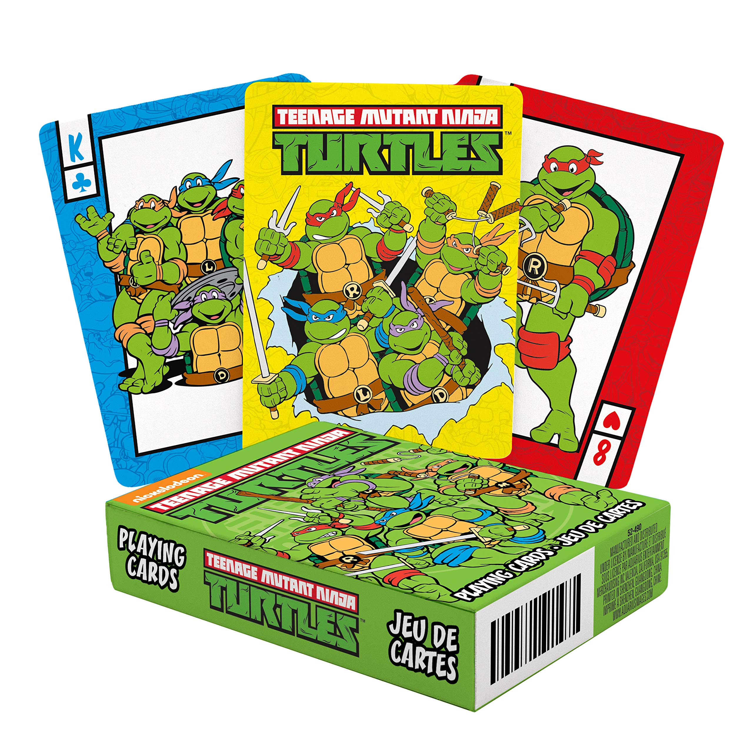 AQUARIUS TMNT Playing Cards, Multicolor, 52490