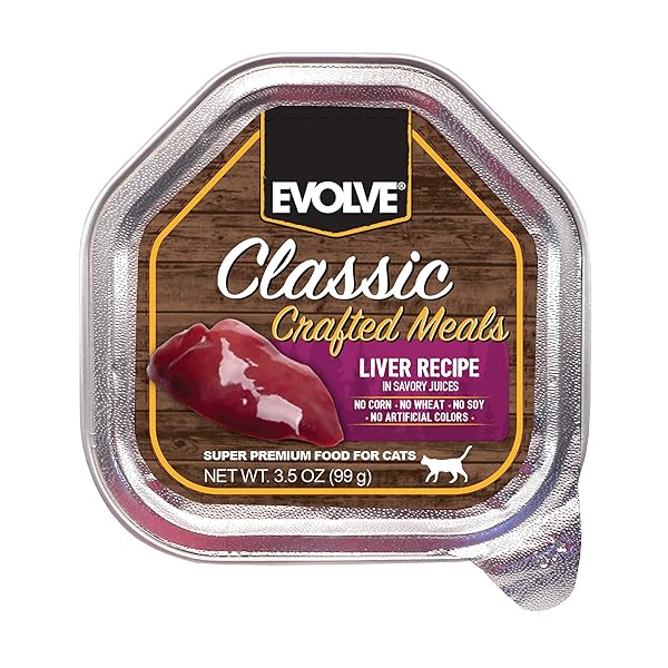 EVOLVE CLASSIC CRAFTED MEALS LIVER RECIPE CAT FOOD (PACK OF 15)