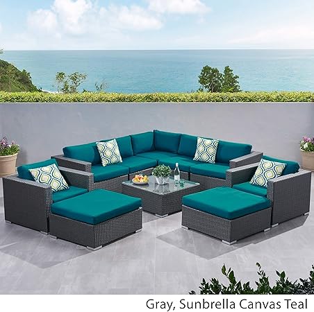 Amazon Com Christopher Knight Home Santa Rosa Outdoor 10 Piece
