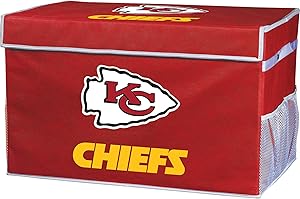 Franklin Sports NFL Folding Storage Footlocker Bins - Official NFL Team Storage Organizers - Collapsible Containers - Large