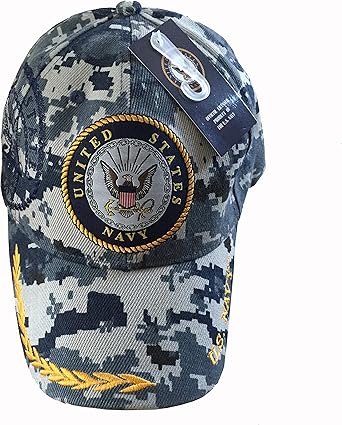 navy blue digital camo hat