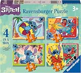 Ravensburger Disney Stitch Jigsaw Puzzles 4 in Box 12-24 Pieces Kids view 1