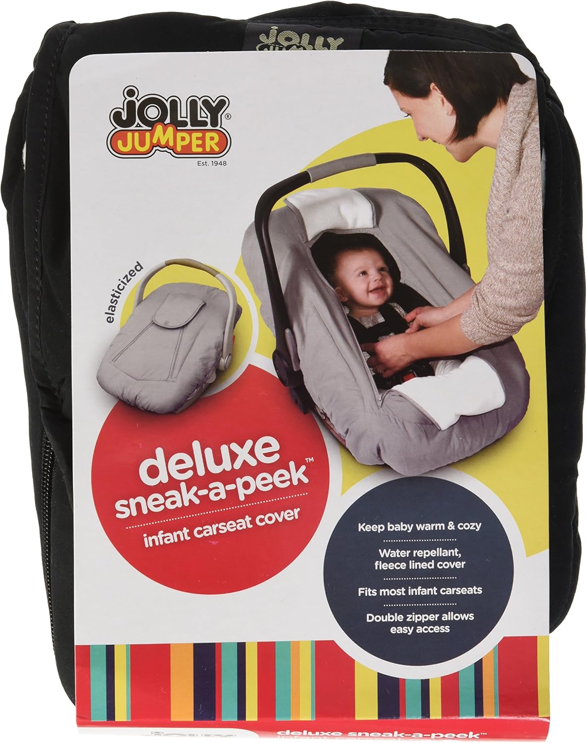 jolly jumper sneak a peek car seat cover