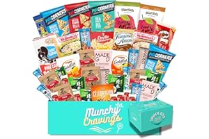MunchyCravings Premium Snack Box (45 Ct.), Tasty and Healthy Snacks, Giftable and Great for Movie Nights, Easter, Birthdays, 