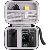 JINMEI Hard EVA Carrying Storage Case Compatible with Canon PowerShot V1, Hybrid Camera Protective Travel storage box
