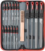 Hi-Spec 17 Pc Metal File Set with Case and Extras