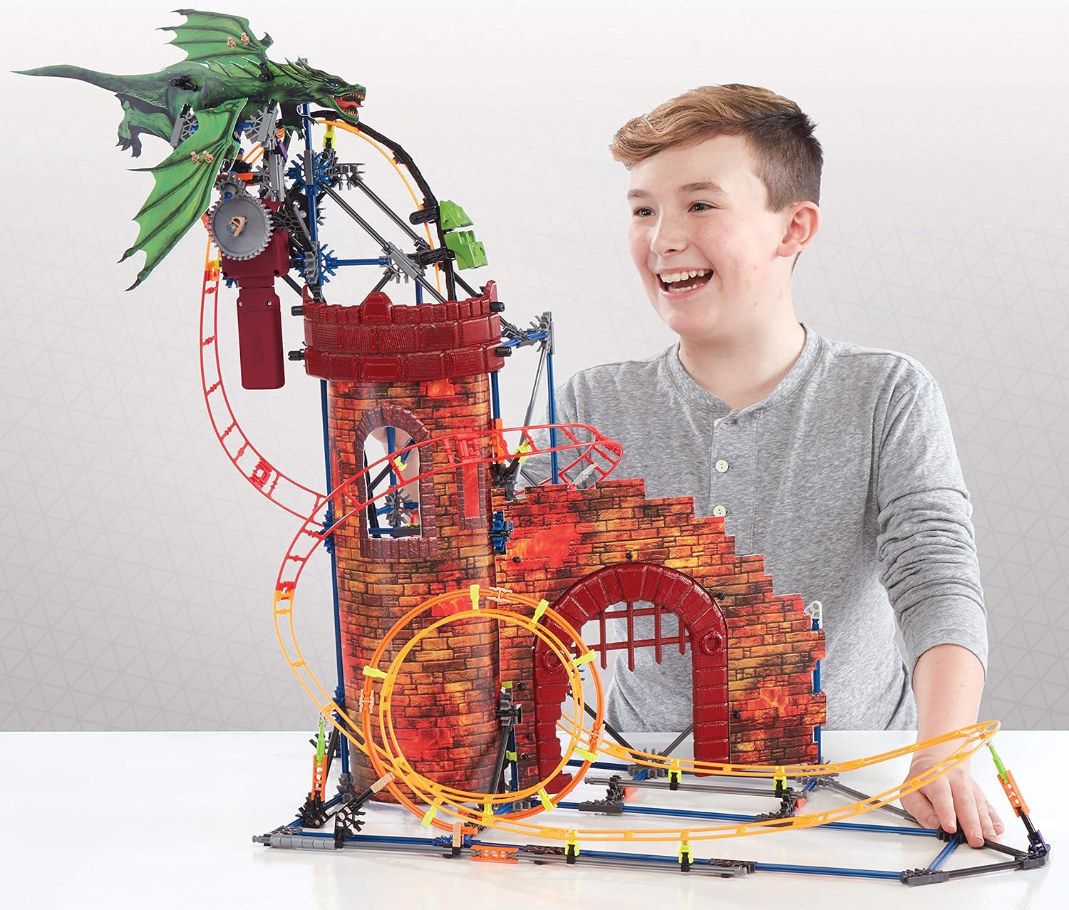 578 Parts Roller Coaster Toy Ages 7 Up Knex Dragons Revenge Thrill Coaster Building Sets Building Construction Toys Femsa Com