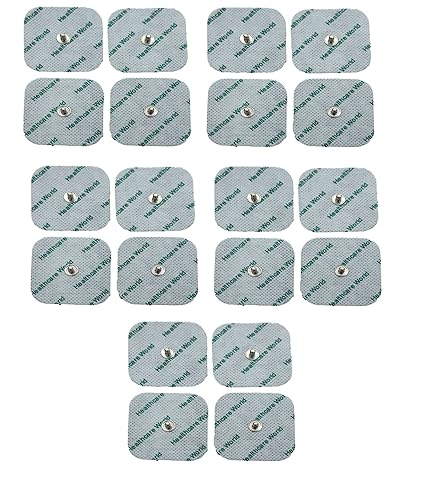 20 TENS Elektroden Mit Druckknopf Für TENS EMS Geräten Sanitas und Beurer