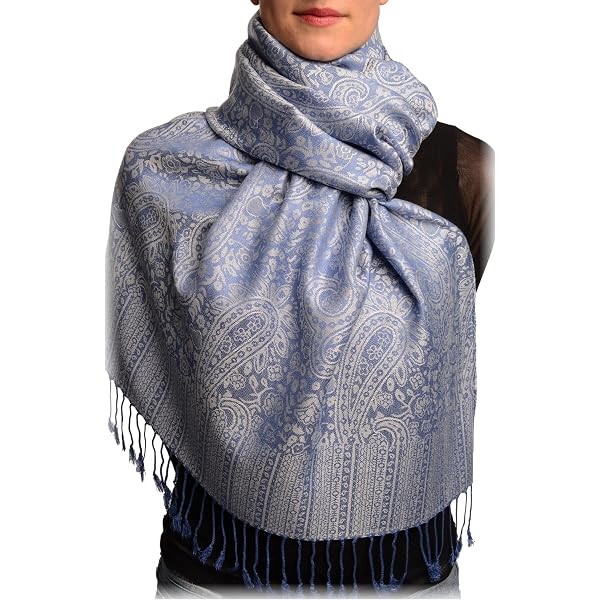 LissKiss Pashmina-Schal Mit Ombre Paisley-Muster – Grün, 70x180 Cm, Mit Fransen