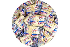 HAMPTON DISTRIBUTION Saltine Crackers, 100 Pack Individually Wrapped Cracker, Single Serve, Low Sodium, The Hampton Popcorn & Candy Company