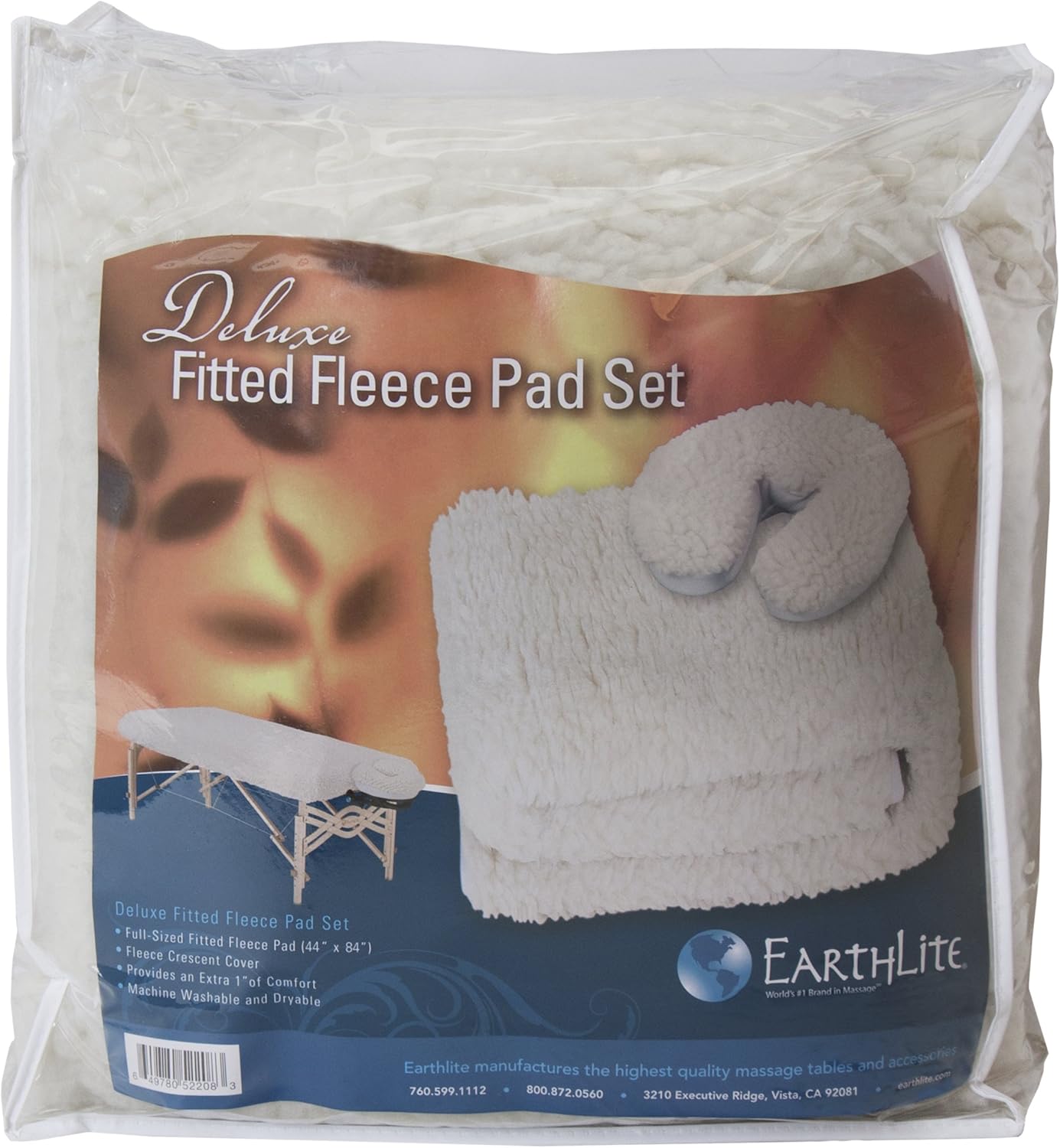 EARTHLITE Massage Table Fleece Pads – Different Styles & Sets - Cover Your Massage Table & Face Cradles in Cozy, Warm Fleece, Deluxe Set: Sports & Outdoors