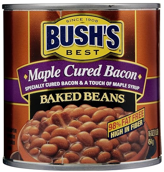 Bush's Maple Bacon Baked Beans 16 oz Packaged Baked