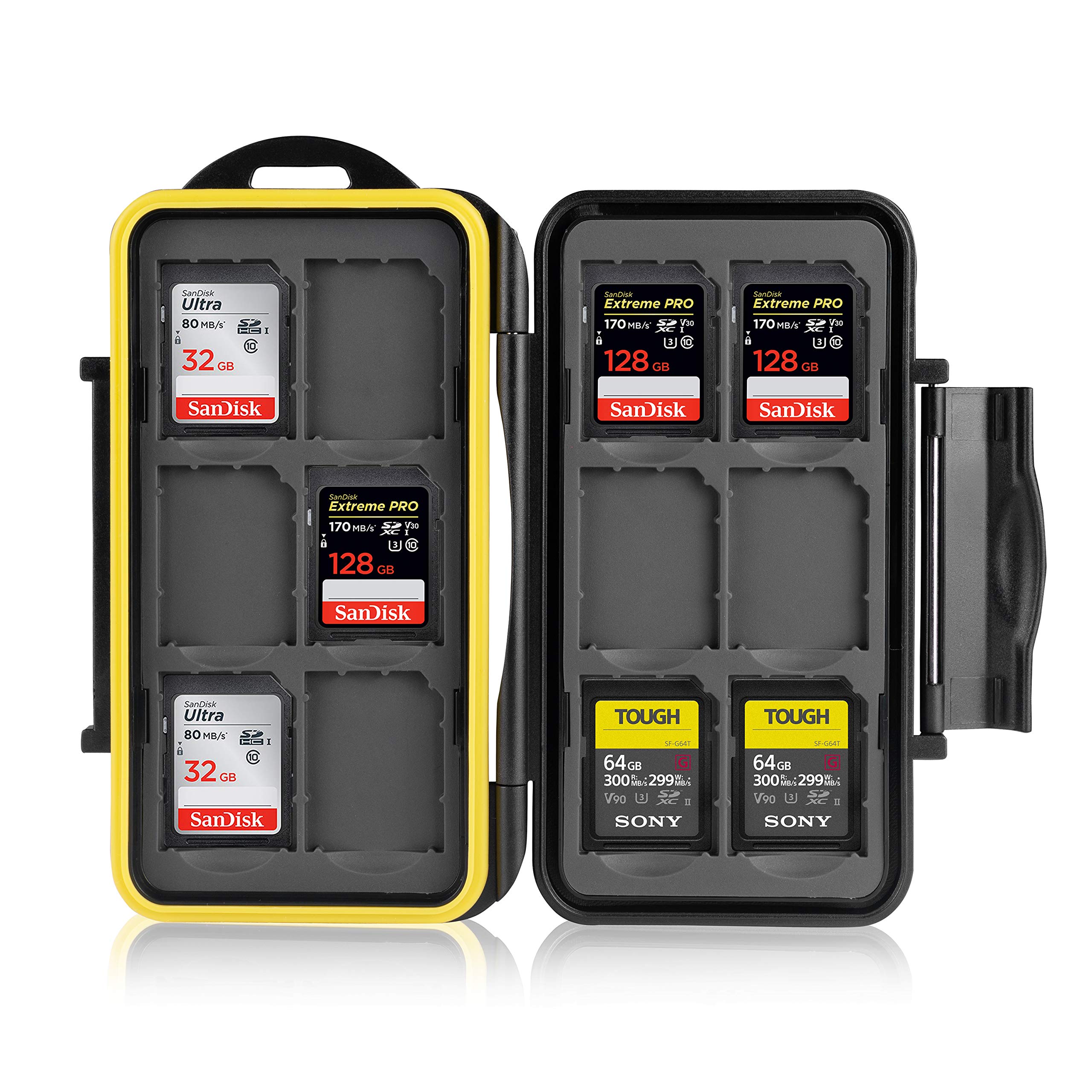 Ares Foto Memory Card Case (Water Resistant) for 12 x SD Cards