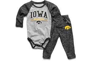 Wes and Willy Baby College Sports Fan Long Sleeve One Piece and Pant Set