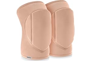 Queen Wear – Nude Latte – Pole Dance Knee Pads – Perfect Woman Protection for Ballet Modern Dance and Indoor Sports (M)