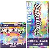 Shrumfuzed Proprietary Nootropic Gummy 8000mg - Lion's Mane, Reishi, Chaga, and Cordycep Nootropic Tripee Mushroom Blend (10, Assorted)