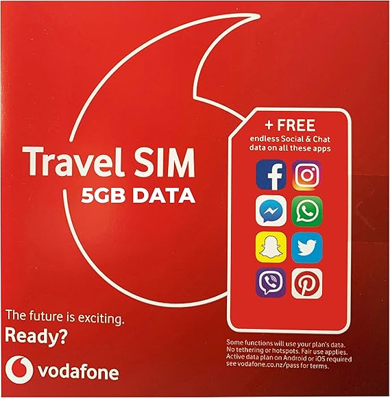 5GB of 4G Data New Zealand (NZ) Travel Sim Card Pay As You Go
