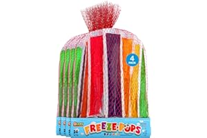 Glicks Freeze Pop (96 Pops) | Assorted Flavors | Frozen Ice Pops | Low Calorie | Fun Summer Treat | Kosher