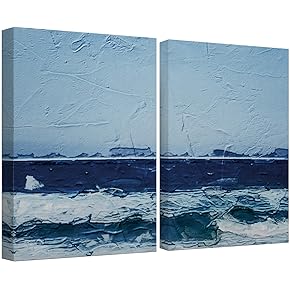 SIGNWIN Canvas Wall Art Pale Blue Over a...