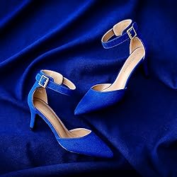 DREAM PAIRS Kitten Heel Low Heel for Women Closed