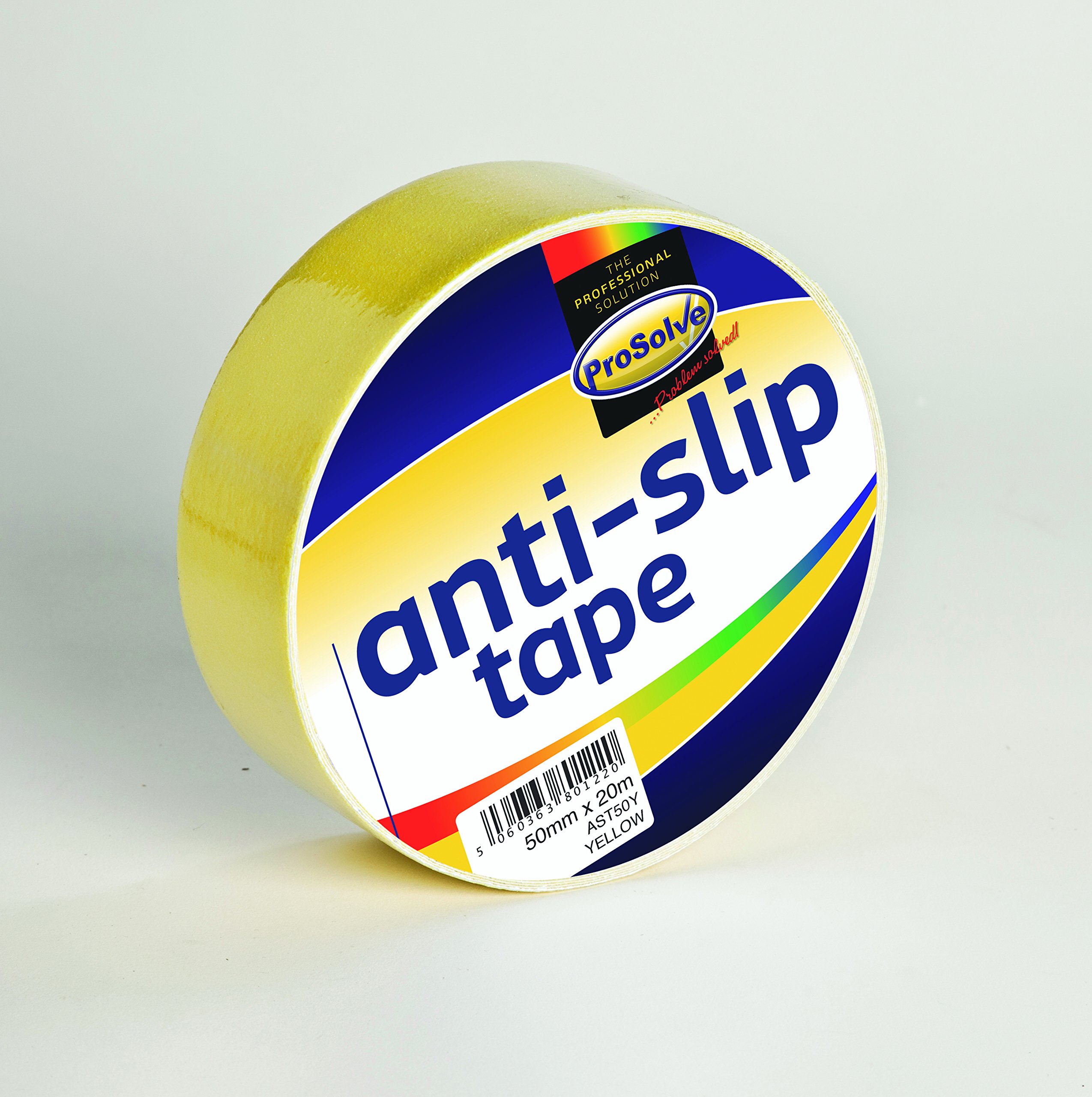 Anti Slip Floor Tape, Self Adhesive, Yellow, 50mm x 18m Roll