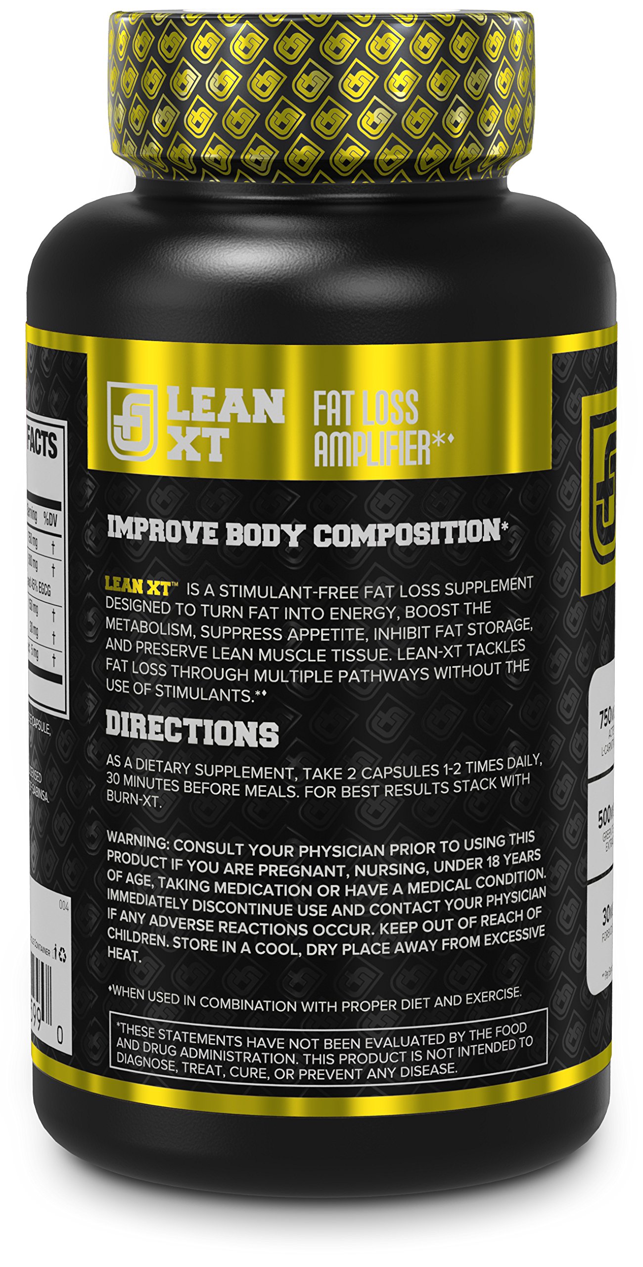 LeanXT Non Stimulant Fat Burner Weight Loss Supplement, Appetite