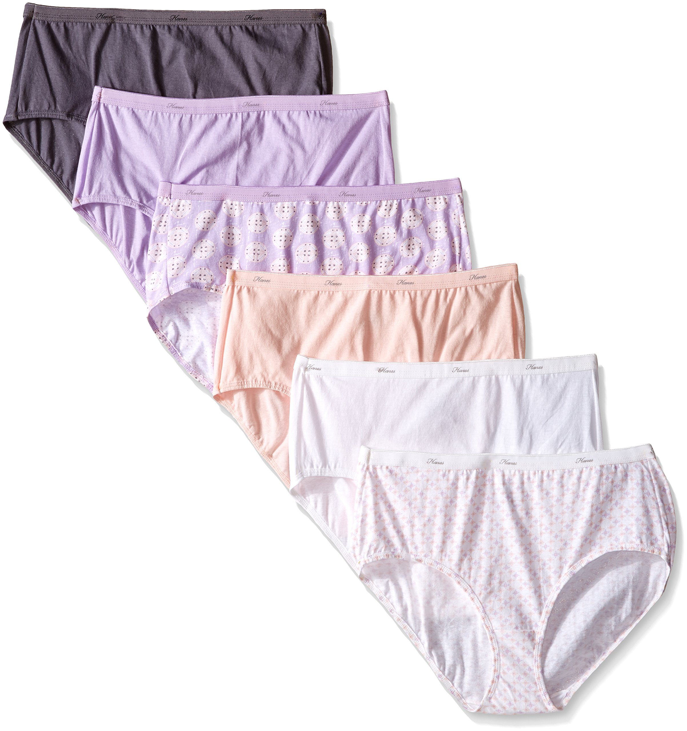 Hanes Women's Cotton Brief Panties Multi-Packs